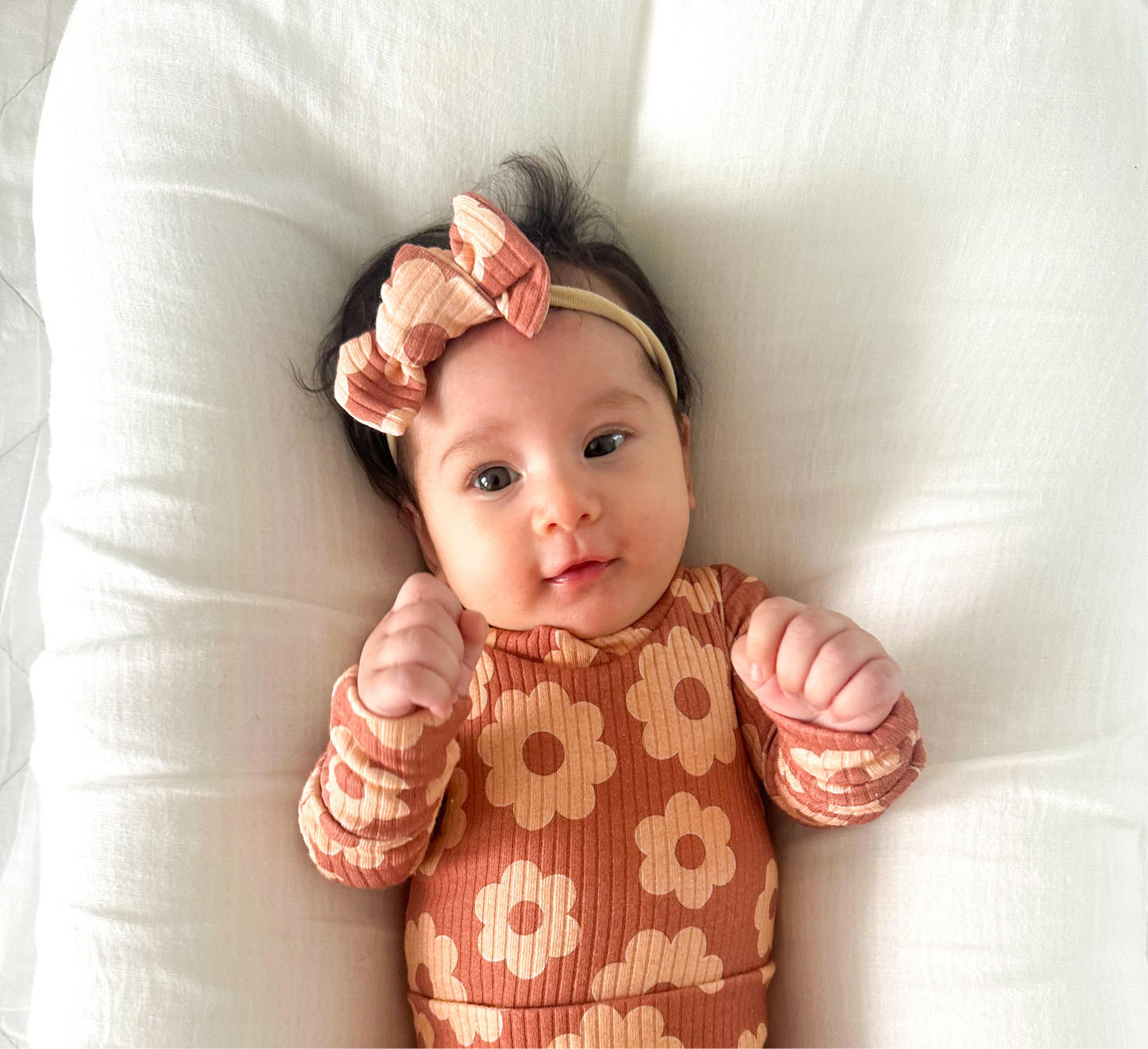 Cinnamon Bloom Mini Bow