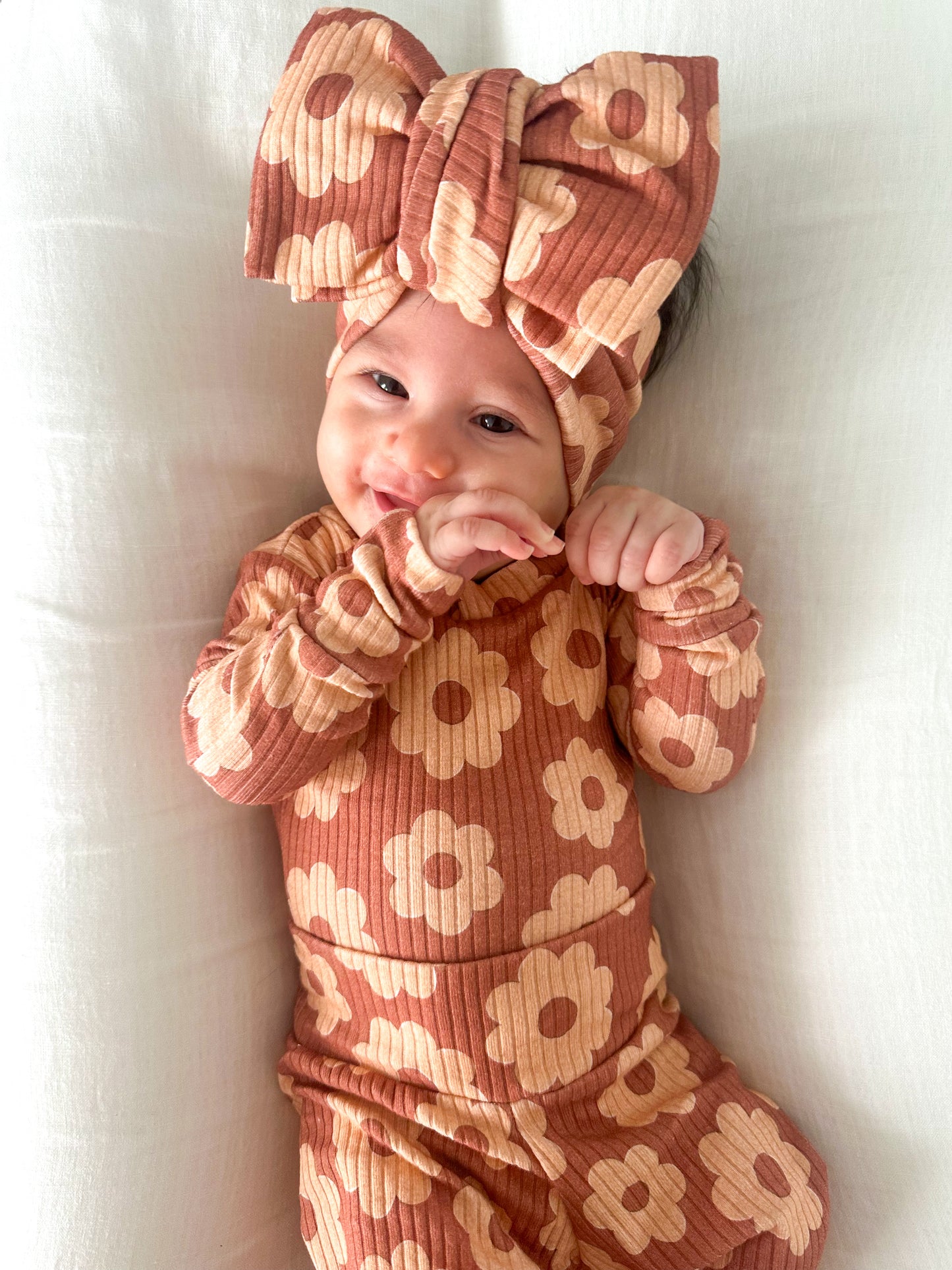 Cinnamon Bloom Oversized Bow