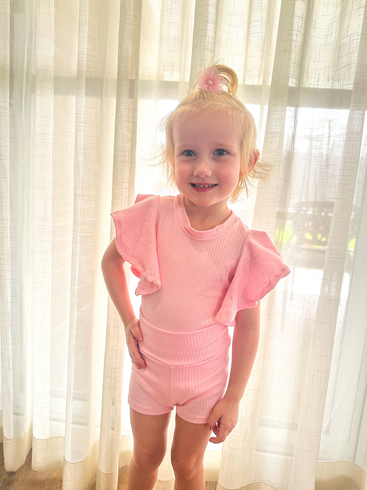 Petal Pink Frilly Bodysuit