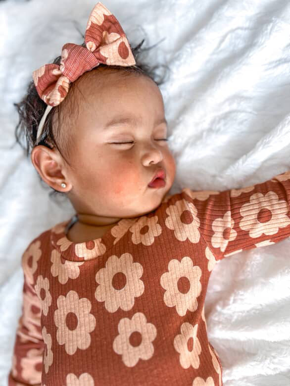 Cinnamon Bloom Mini Bow
