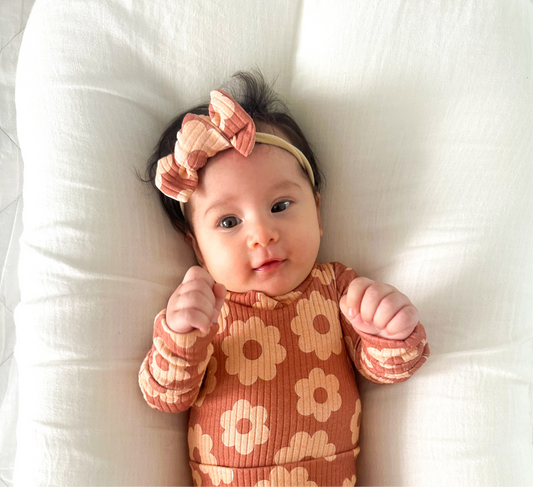 Cinnamon Bloom Mini Bow