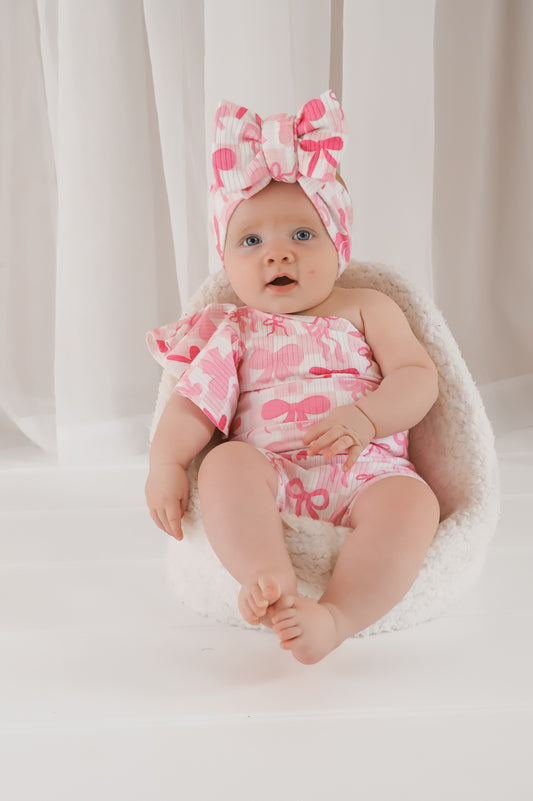 Pink Bow Oversized Bow