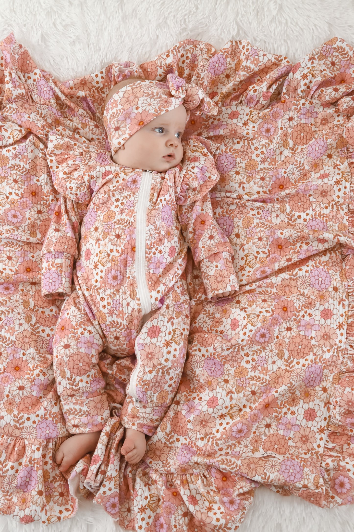 Blossom Ruffle Blanket
