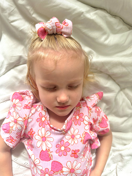 Berry Bloom Mini Bow