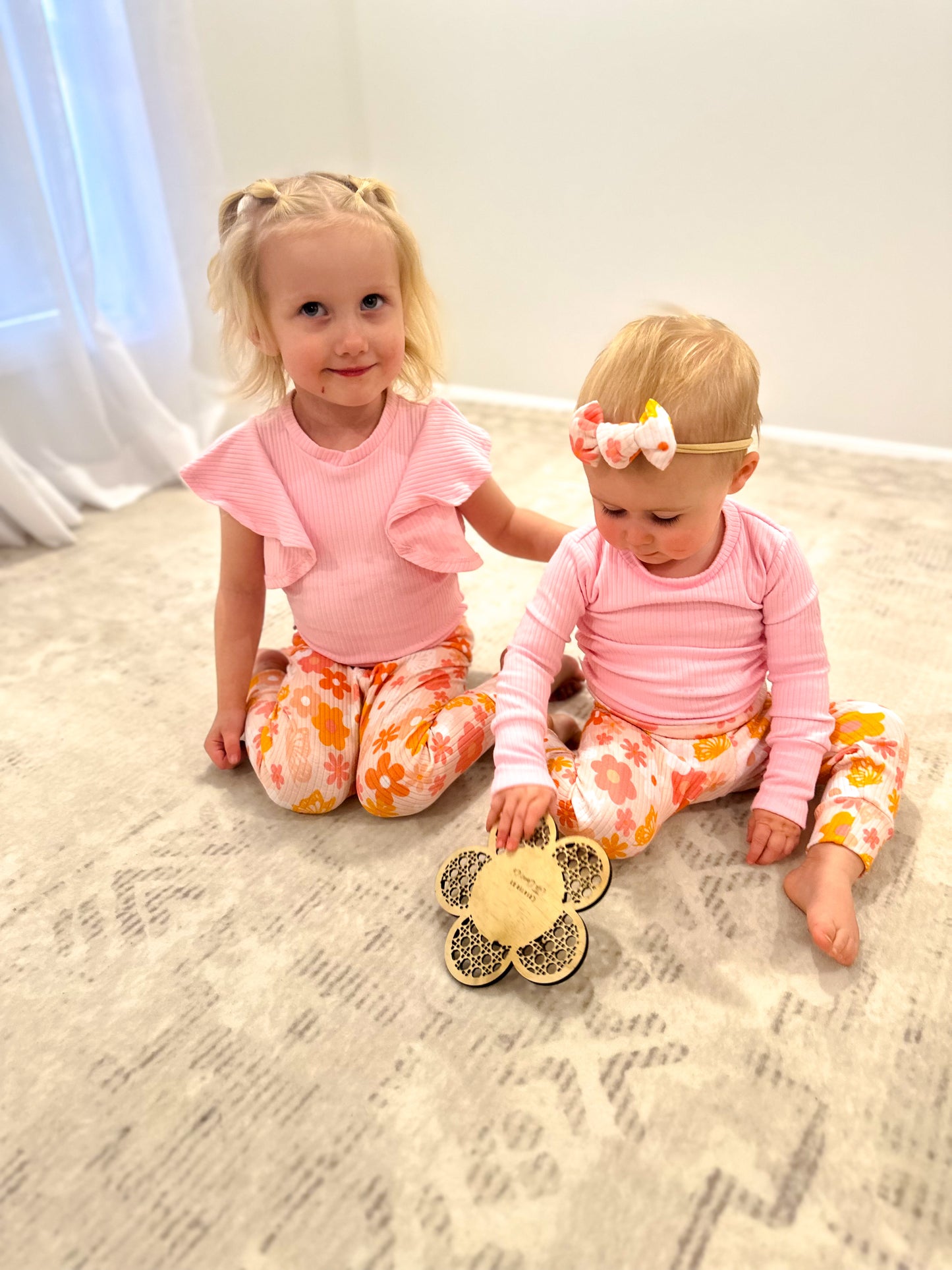 Peachy Petals Leggings