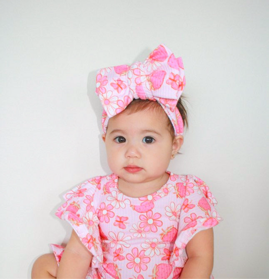 Berry Bloom Oversized Bow