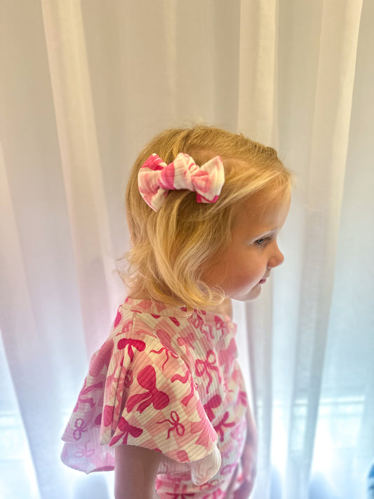 Pink Bow Mini Bow