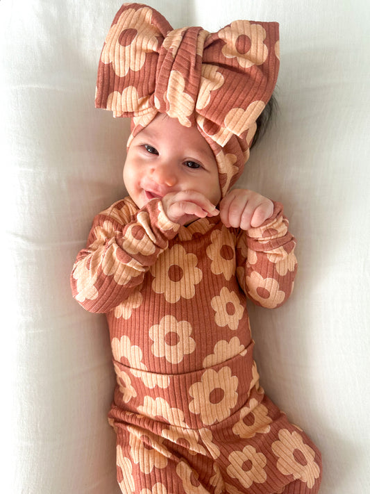 Cinnamon Bloom Oversized Bow
