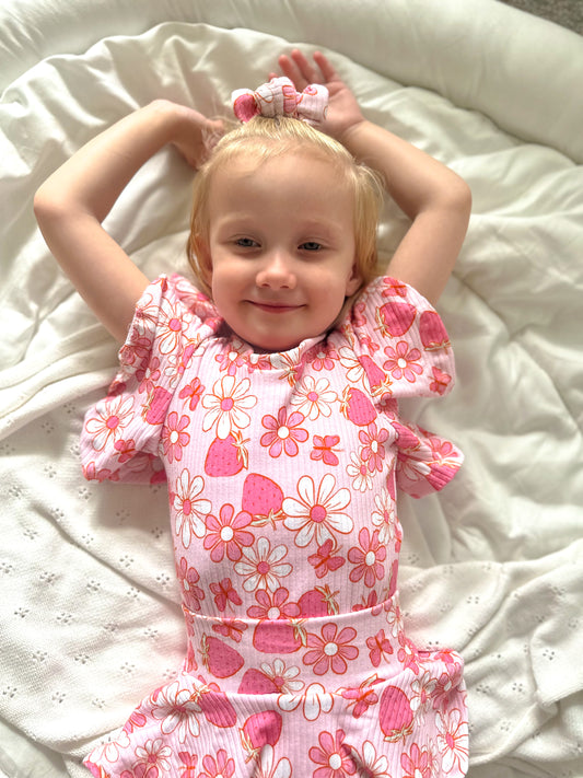Berry Bloom Frilly Bodysuit